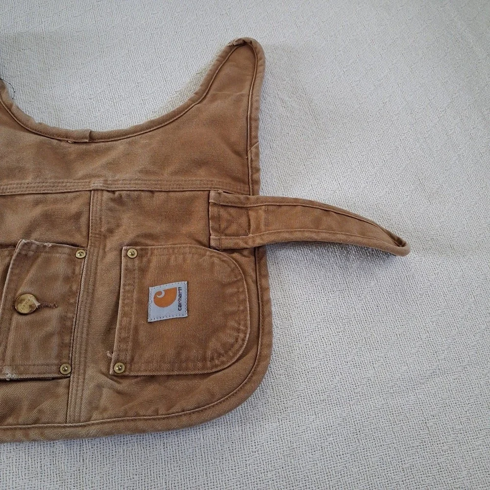 carhartt small brown duck canvas dog chore coat gorpcore streetwear pet jacket